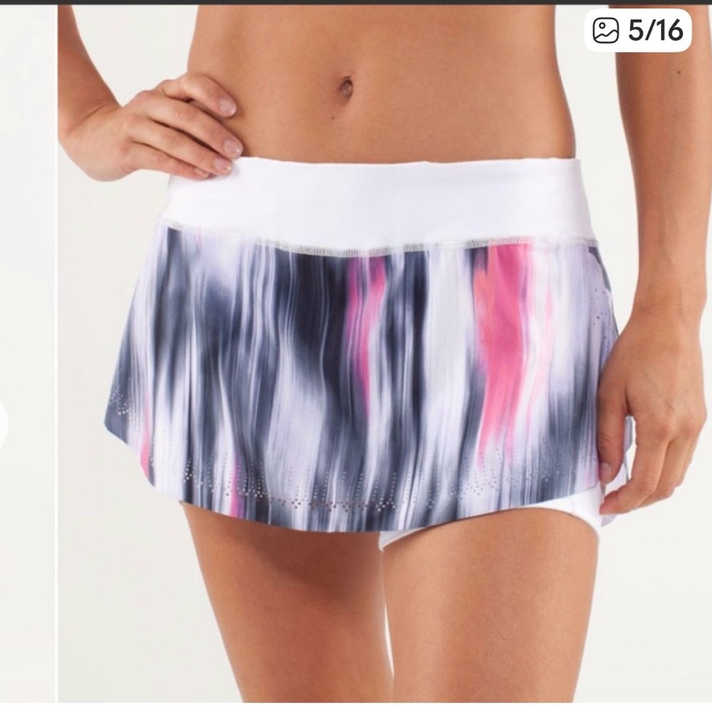 Lululemon Run Light as Air Watercolor Skirt 8